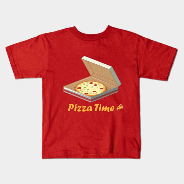 Box Full of Pizza Kids T-Shirt by StoreOfLove